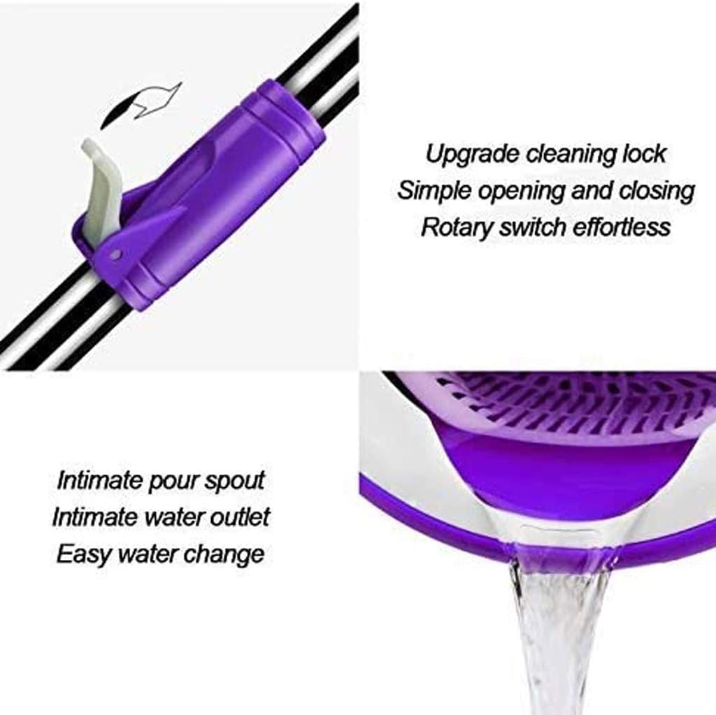HBJWOV Automatic Mop Bucket Rotating Mop Hands Free Washing Single Cylinder Household Labor Saving Automatic Water Dump Lazy Mop