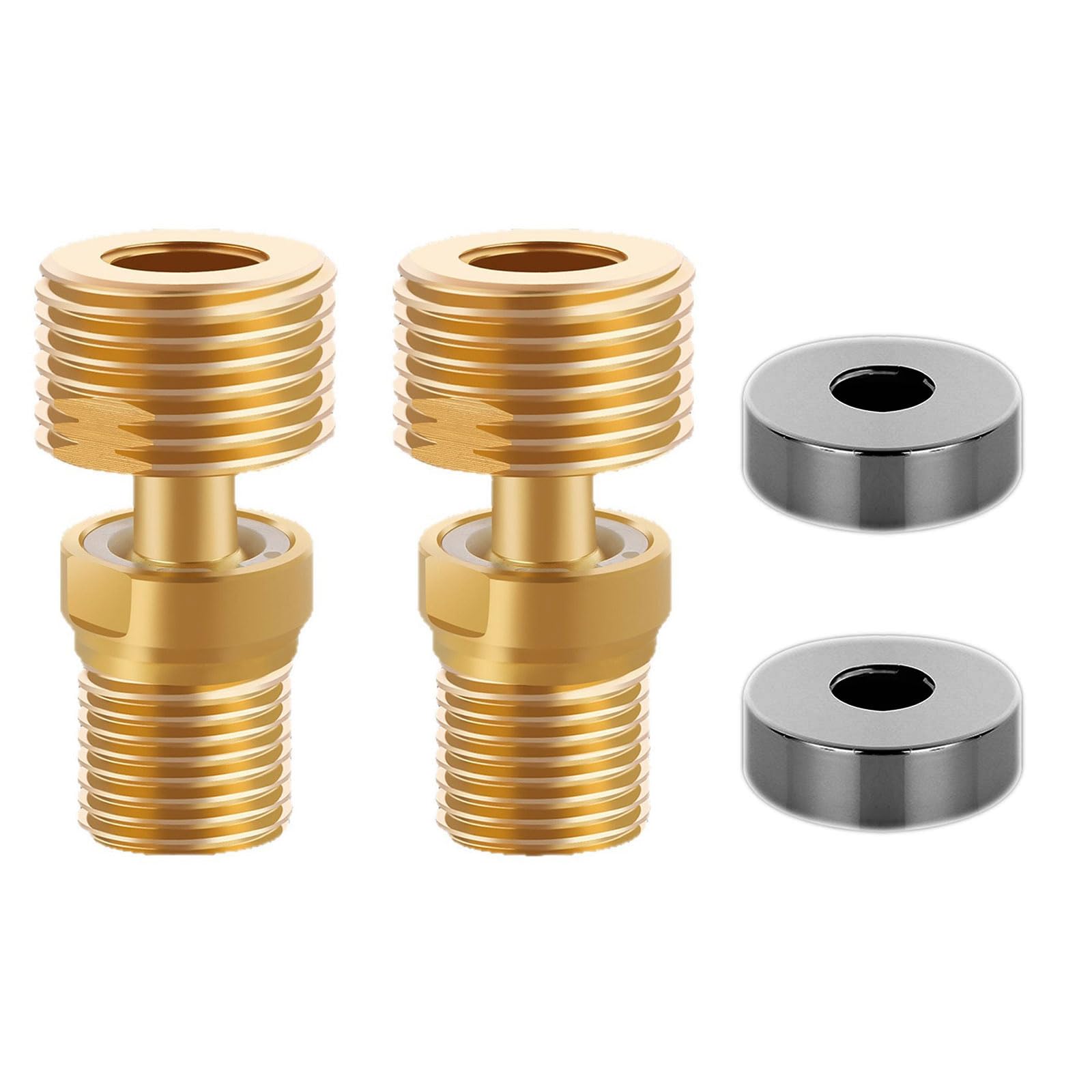 Yanwuwa A 3 Djustable Telescopic Shower Rm Dapter 360 Ngled Base Curved Feet Brass Design For Bath & Kitchen Djustable Ngled Bents Base Extended Showerhead Corner Joint