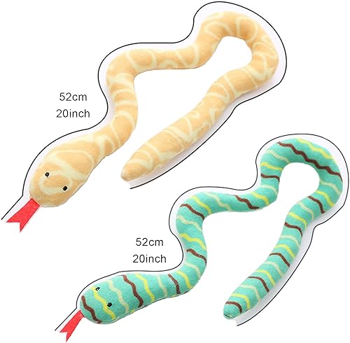 Miniatura 5 de YUDANSI Juguetes de serpiente de hierba gatera para gatos de interior, paquete de 2 juguetes de serpiente para jugar con gatitos, juguete de felpa