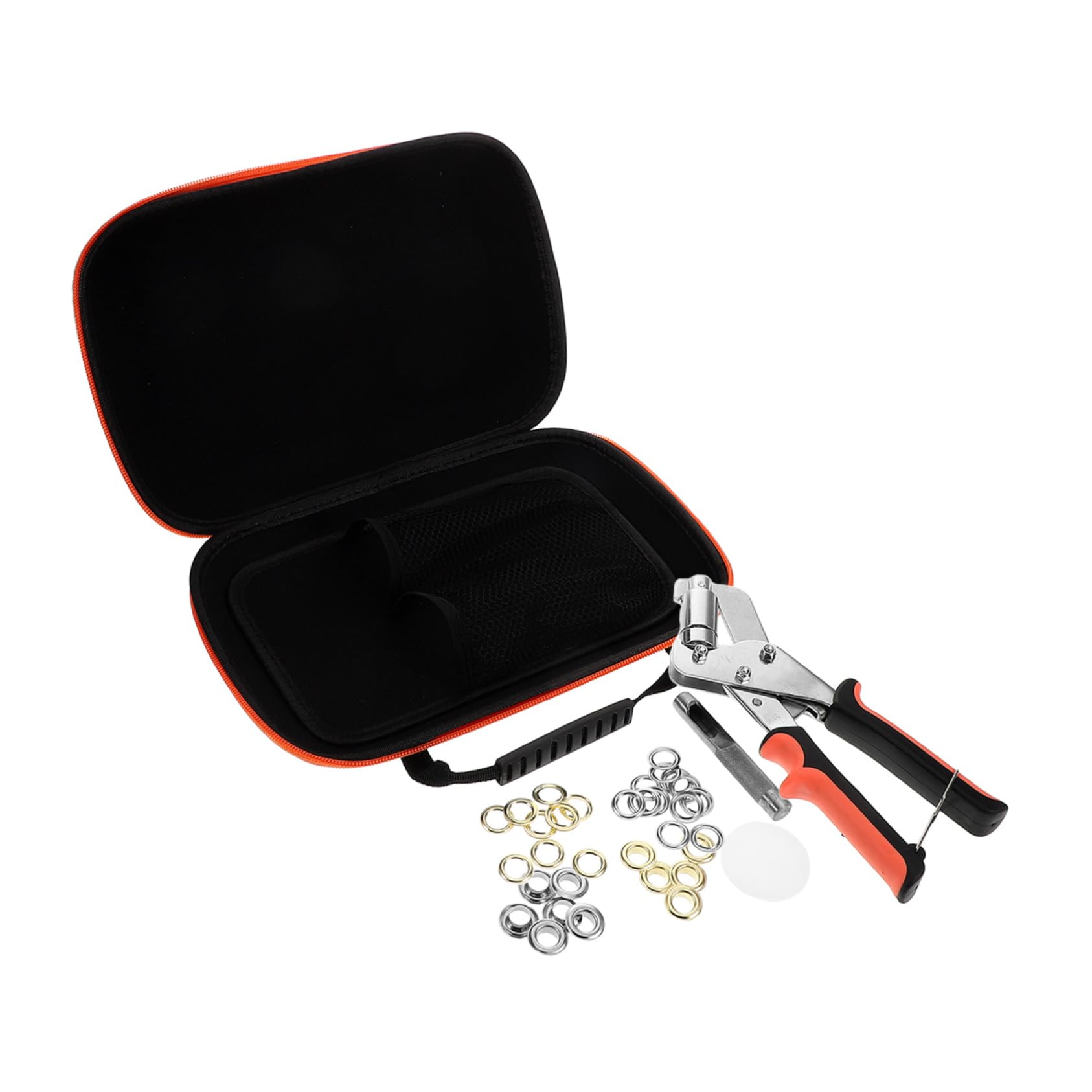 NUOBESTY Pinze per Occhielli in Ferro Accessori Necessari e Rondelle Kit Facile da Usare e Versatile per Installazioni in Centri Commerciali ed Eventi