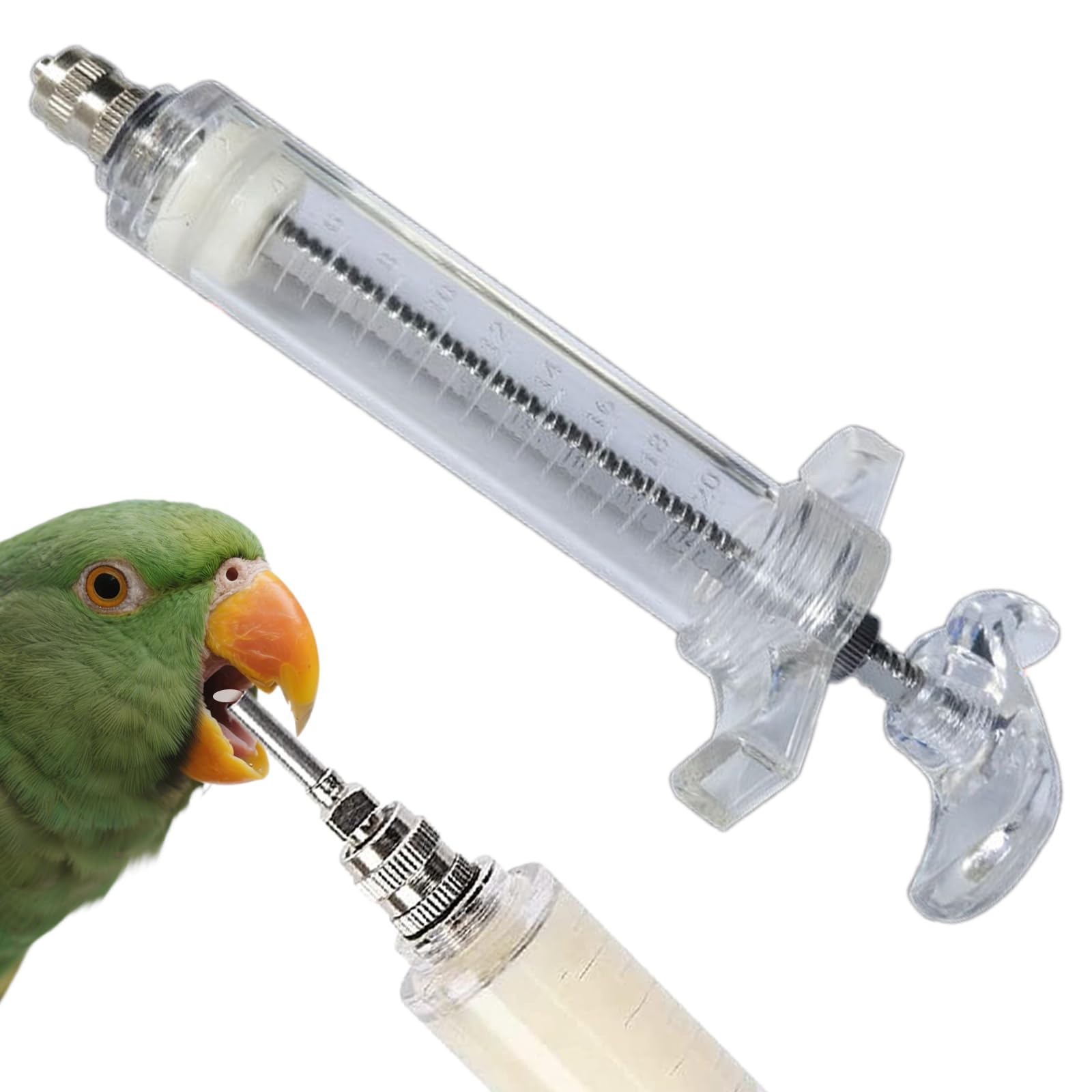 Hand Baby Birds ​Feeding Syringe Baby Birds Parrot Hand Feeding Device Baby Birds Feeding Tubes Used for Feeding Milk Medicine for Sick Birds