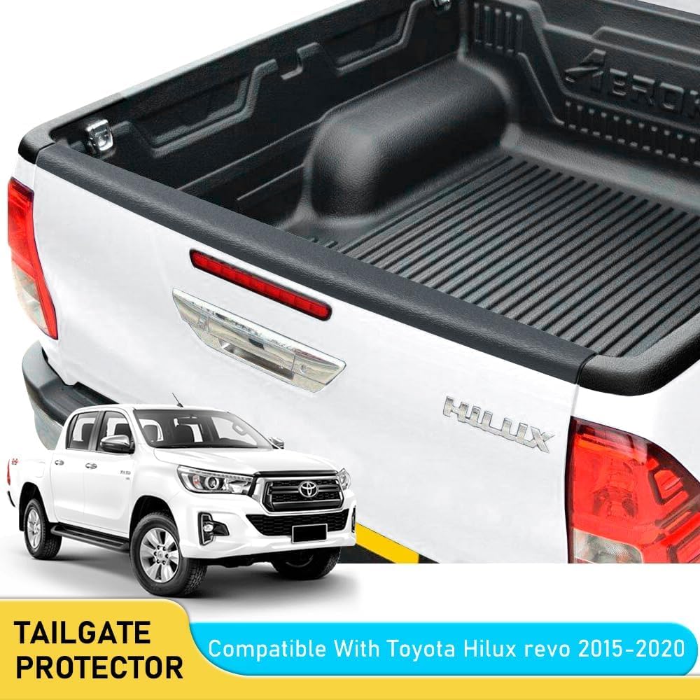 Protezione Bordo Portellone Toyota Hilux 2016-2020 2021-2026 Copertura Cassone LLDPE 3.5mm Anti-Urto Nero Opaco