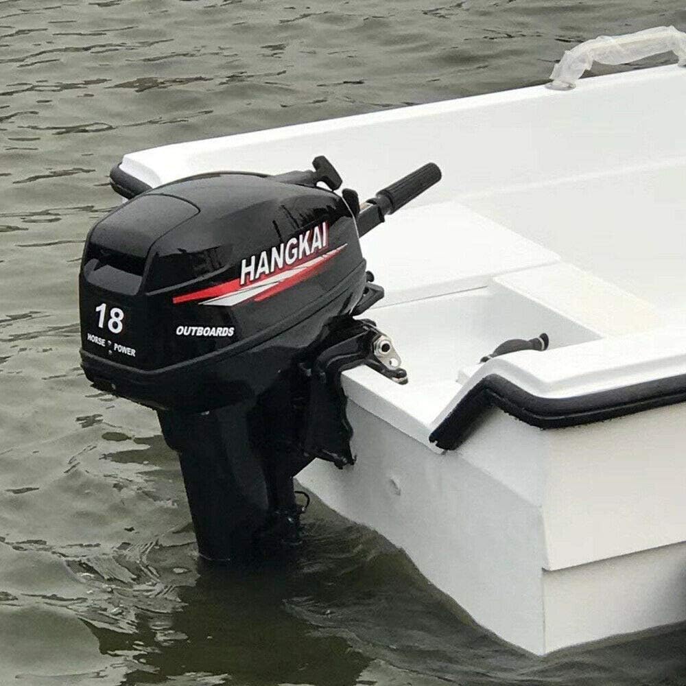 Buy 18HP 2 Stroke Outboard Motor, Fishing Boat Engine Water Cooling 246CC Heavy Duty Boat Engine