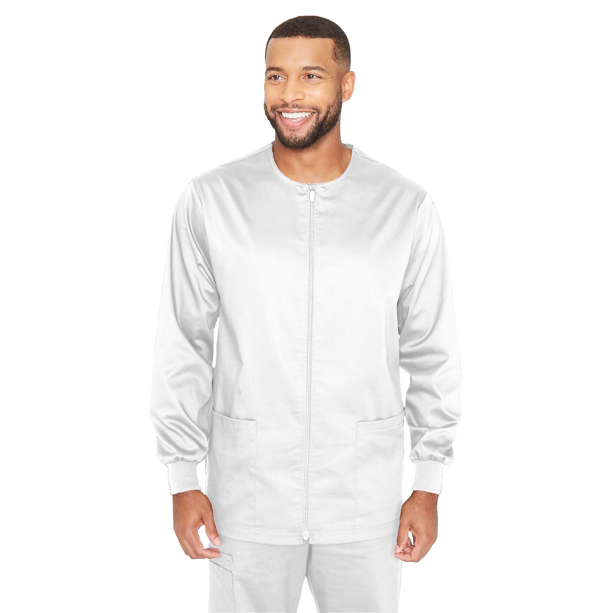 BARCO Essentials Valor Warm-Up Scrub Jacket – Super Soft, Easy Care, Quick Dry Full-Zip Scrub Jacket