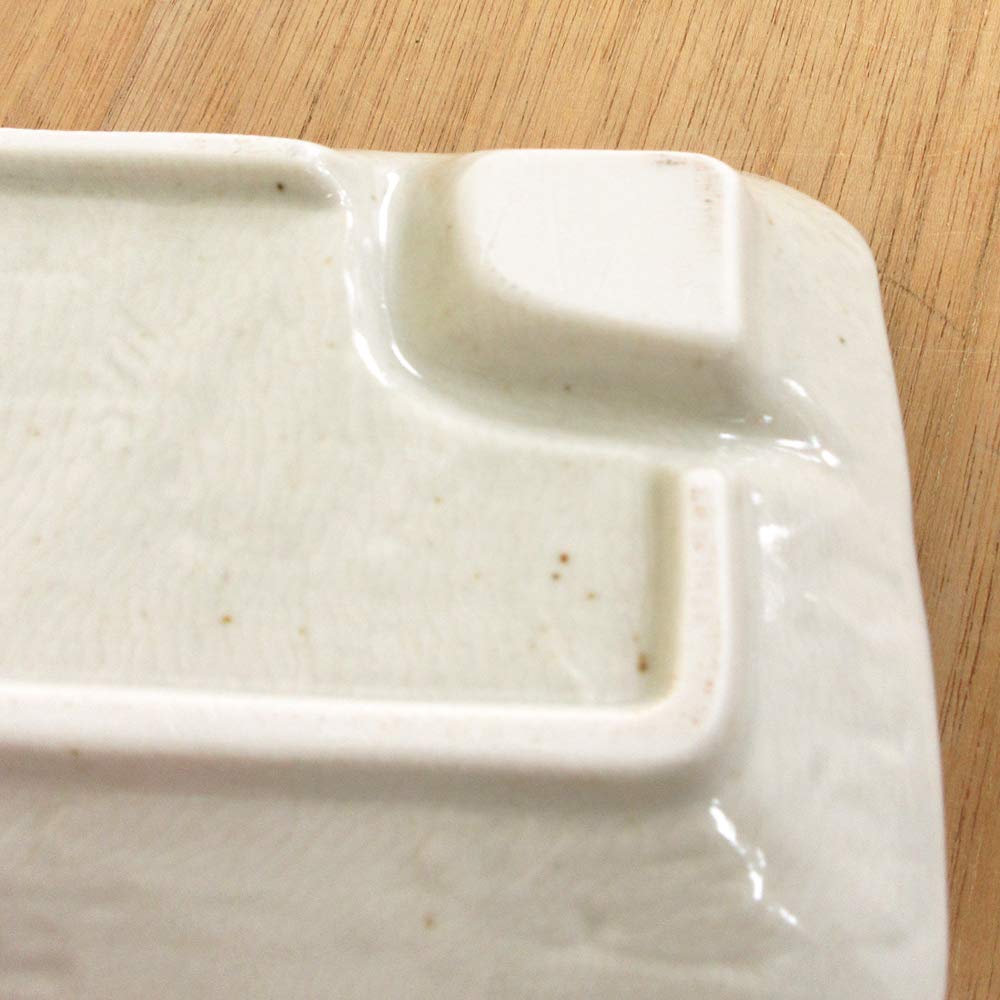 Amazon.co.jp: 仕切皿 藍染仕切付刺身皿 業務用 和食器 美濃焼 24a281