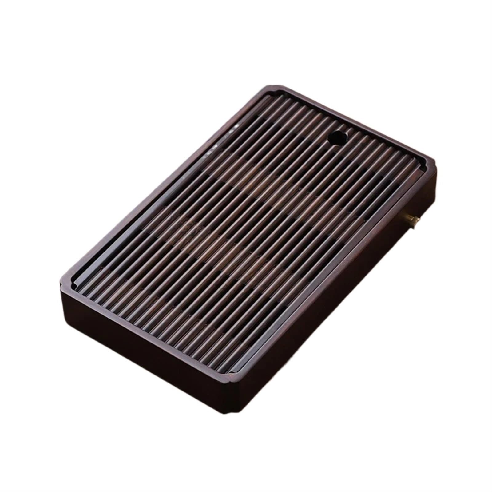 Bandeja Bandeja de té de Madera, Juego de té con Almacenamiento de Agua, Tablero de té Rectangular Simple, Bandeja de Almacenamiento de té(30x18x4cm)