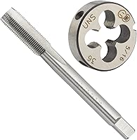 Vista 6 de Grifo de rosca UNEF de 5/16"-36 con broca de 0.287 in, 5/16" X 36 HSS Macho de rosca y taladro giratorio de mango recto Φ 0.28