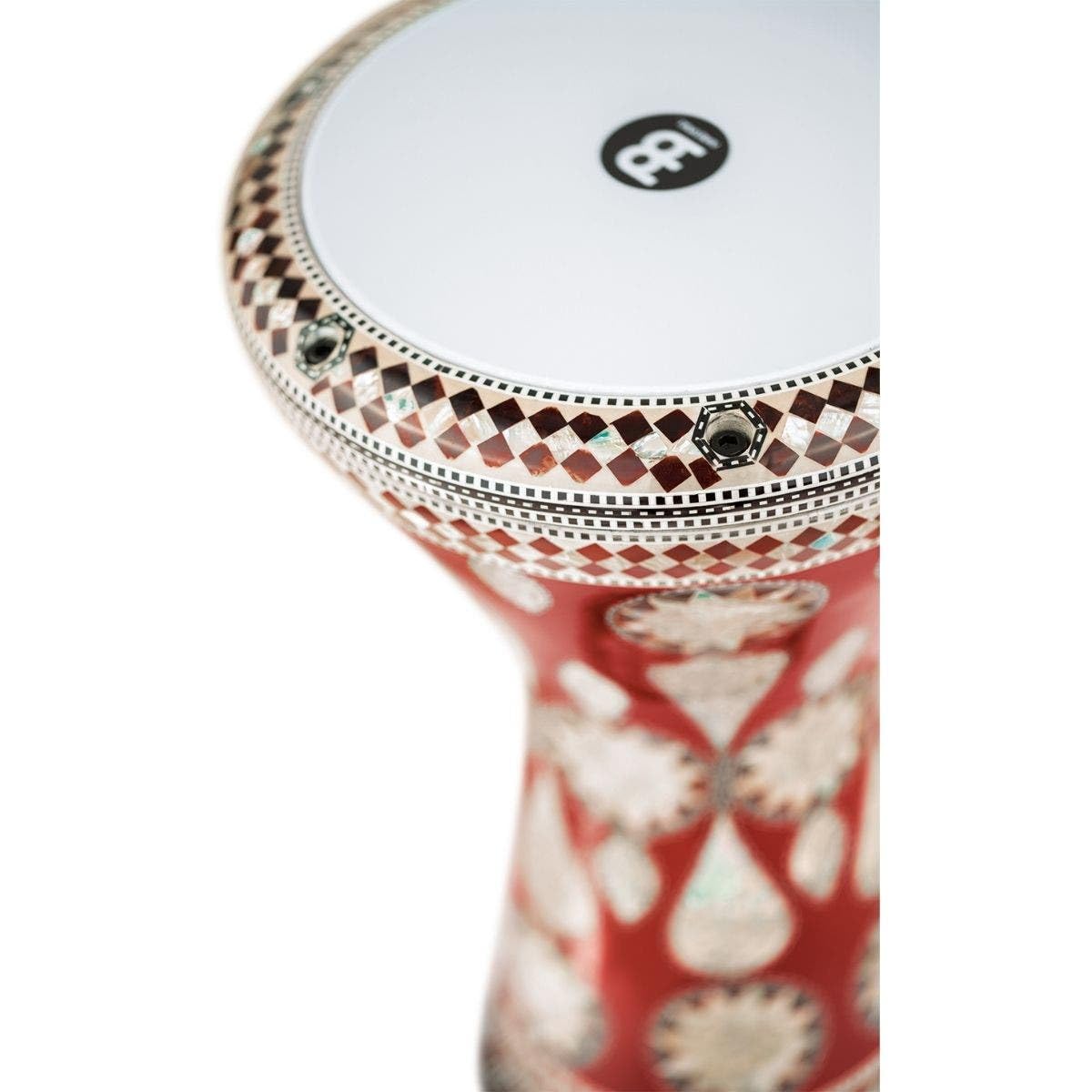 Meinl Percussion Artisan Series Doumbek – Tamburo a Mano Grande – Pelle Sintetica – Diametro 8.75 Pollici – Aluminum, Mosaic Imperial (AEED2)