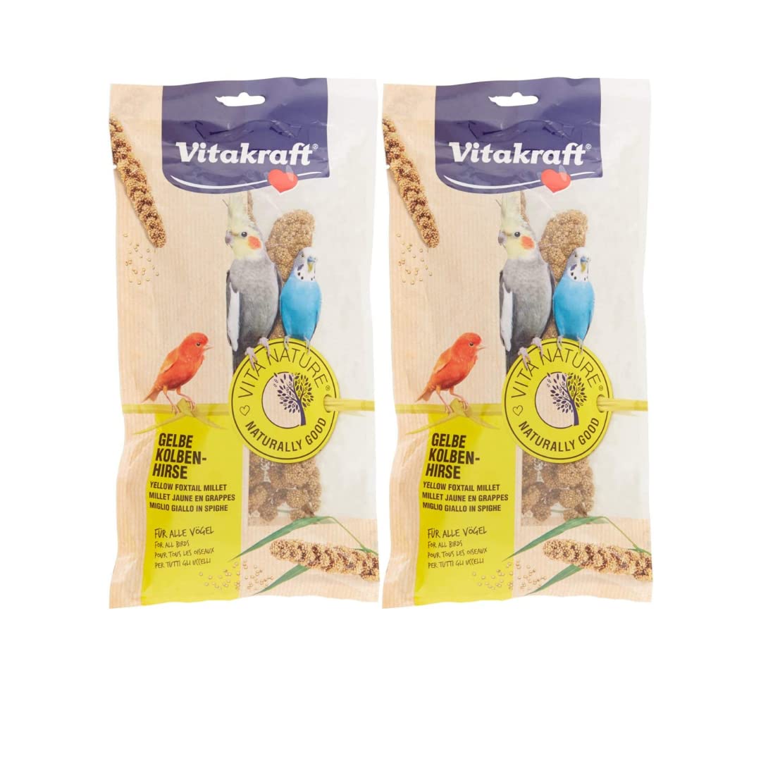 2 x 100g Packs Vitakraft Millet Spray For Birds