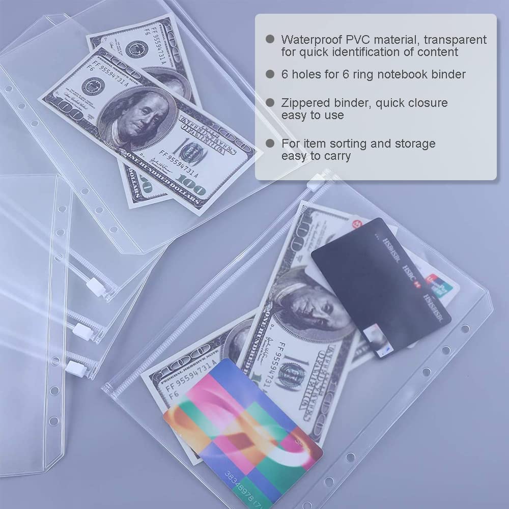 2 Quaderni A Spirale A5 Con Copertina Trasparente - Impermeabili, Con Fibbia E Divisori