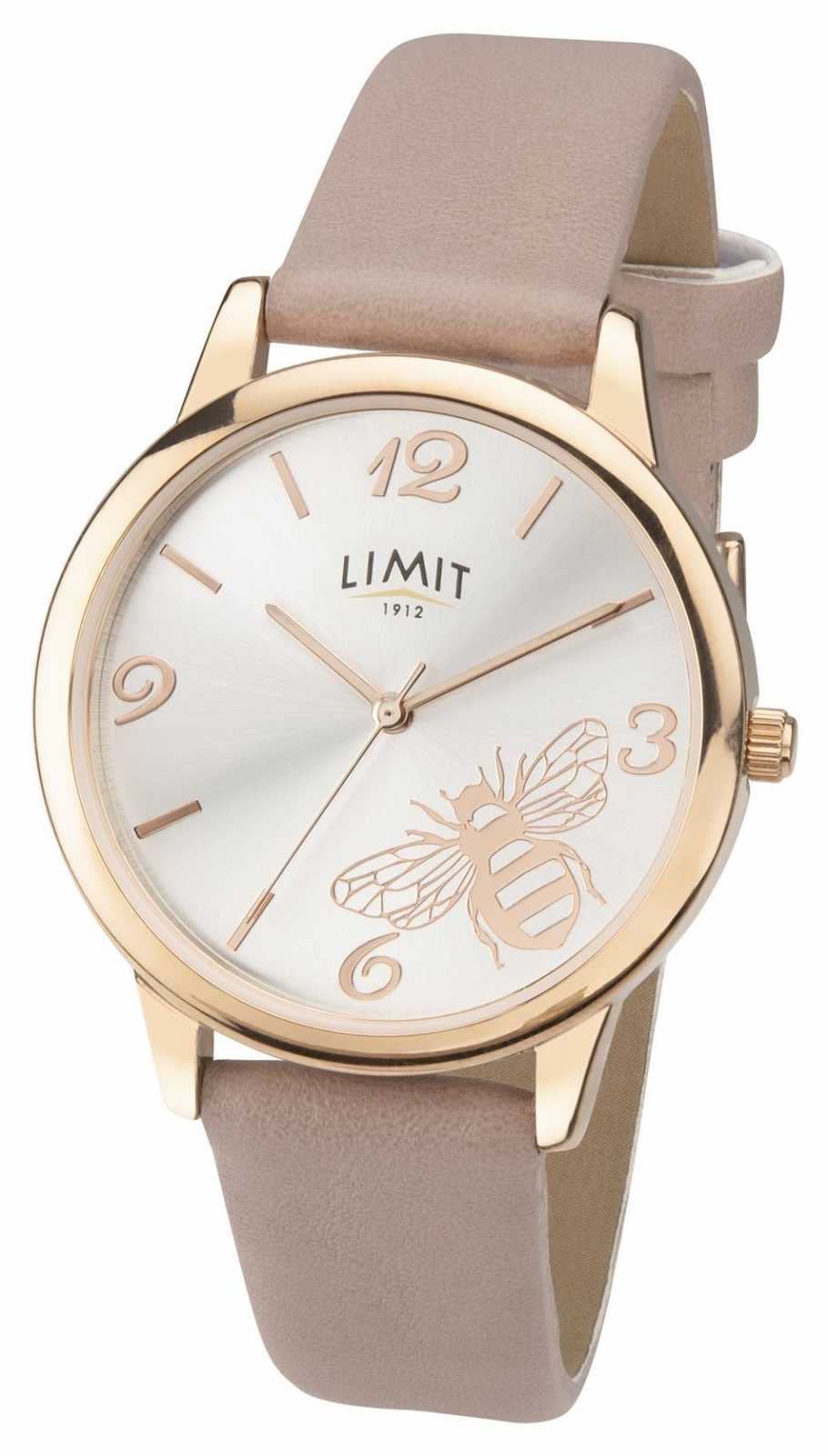 LimitSecret Garden Ladies Watch with Embossed Bee Motif, strap