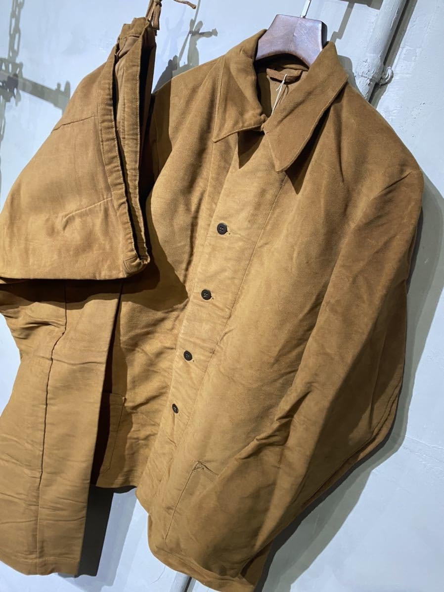 ユーロイタリア軍ホスピタルモールスキンジャケット、パンツ、セットアップ