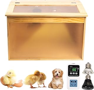 Incubator for Small Animals with Thermostat, Intelligent Chick Brooder Box, Incubator for Newborn Puppies and Kittens, Intelligent Puppy Incubator Dog Kennel Pet Box
