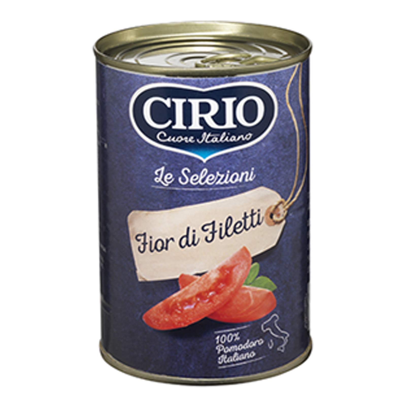 24 x POMODORI CIRIO FIOR DI FILETTI PELATI 400 GR BARATTOLO LATTINA POMODORINI