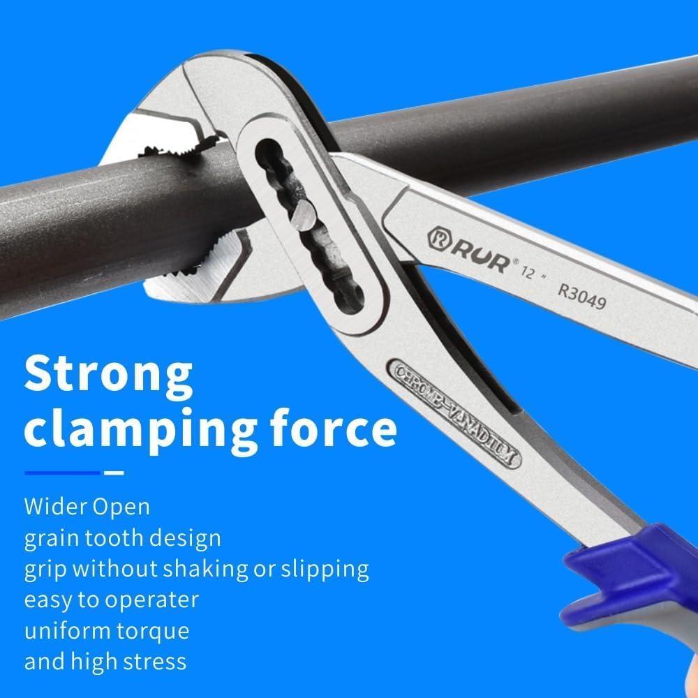 10-inch Tongue and Groove Pliers - Adjustable Plier,Quick Adjust&Release,V-Jaw Locks Pliers for Repairs,Gripping,Nuts,Pipes