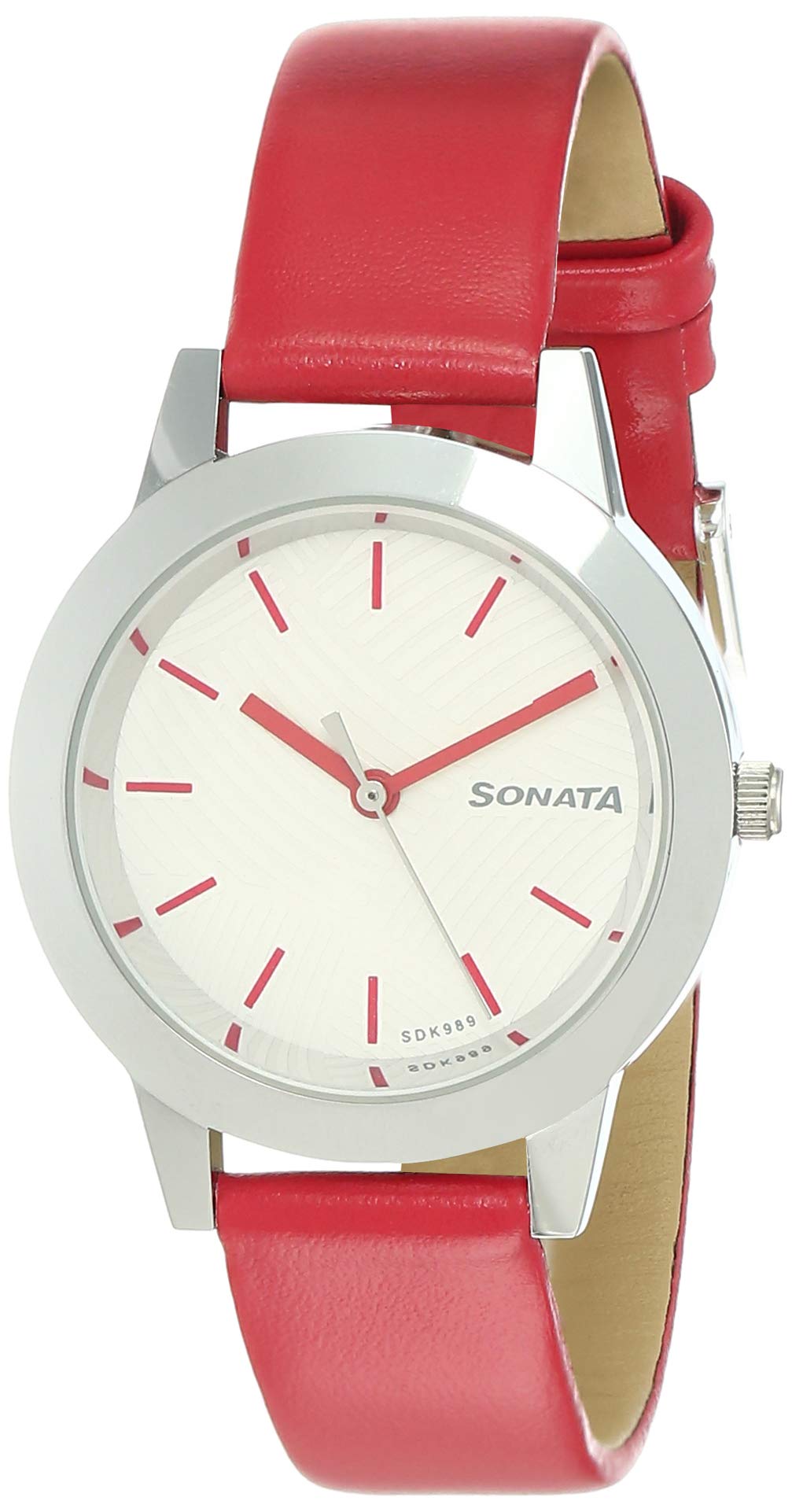 Sonata Splash White Dial Women Watch With Leather Strap-NS87019SL12 (B08J3NCGM1) Amazon Price History, Amazon Price Tracker