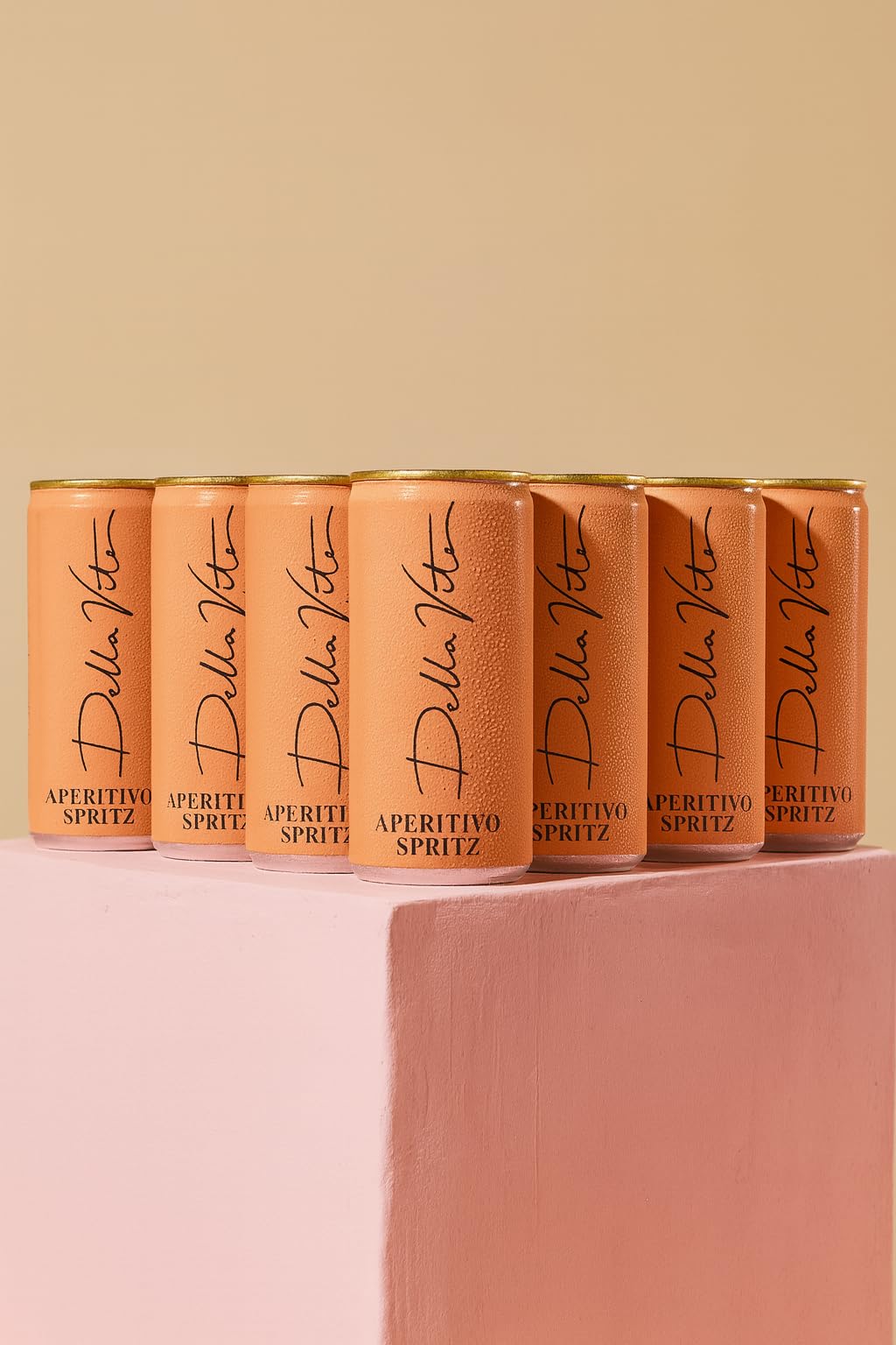 Della Vite Aperitivo Spritz – 8 x 200ml Cans | Italian Sparkling Wine Cocktail | Ready to Drink Aperitif | Premium Canned Cocktails with 10% ABV
