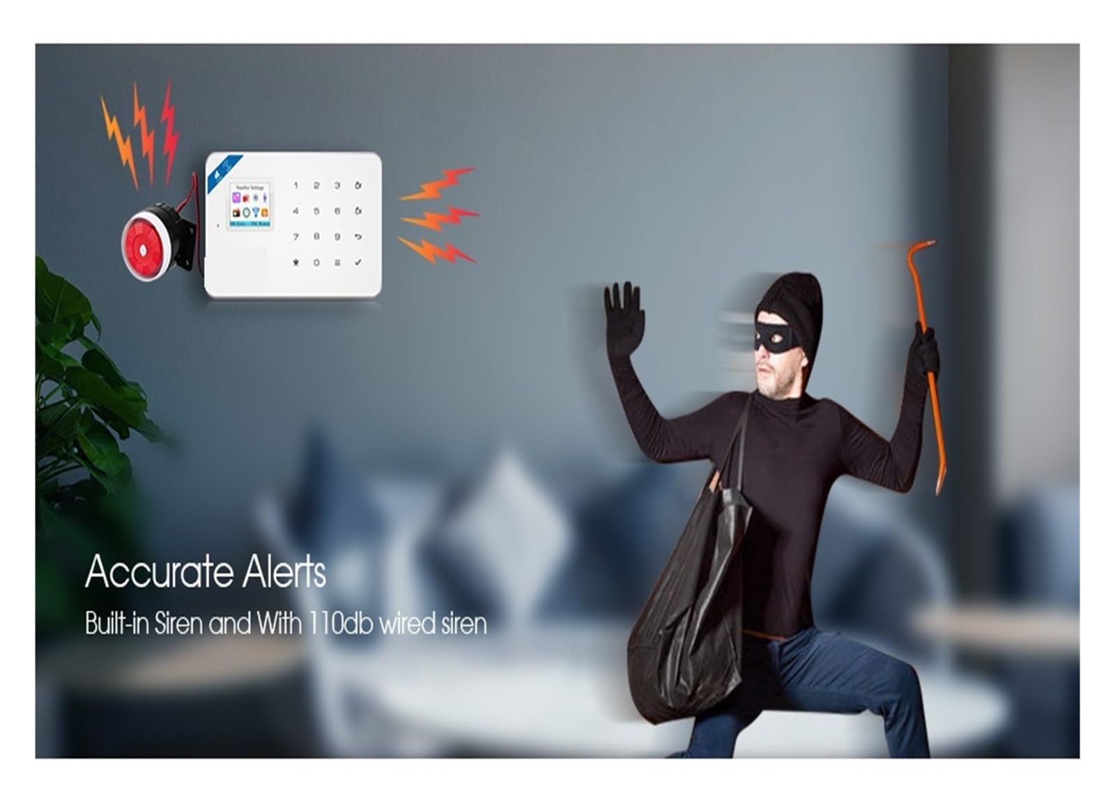 Alarma Inteligente, Panel De Alarma GSM, Seguridad For El Hogar, Trabajo For, Fábrica, Escuela, Tienda, Villa Y Zona Residencial