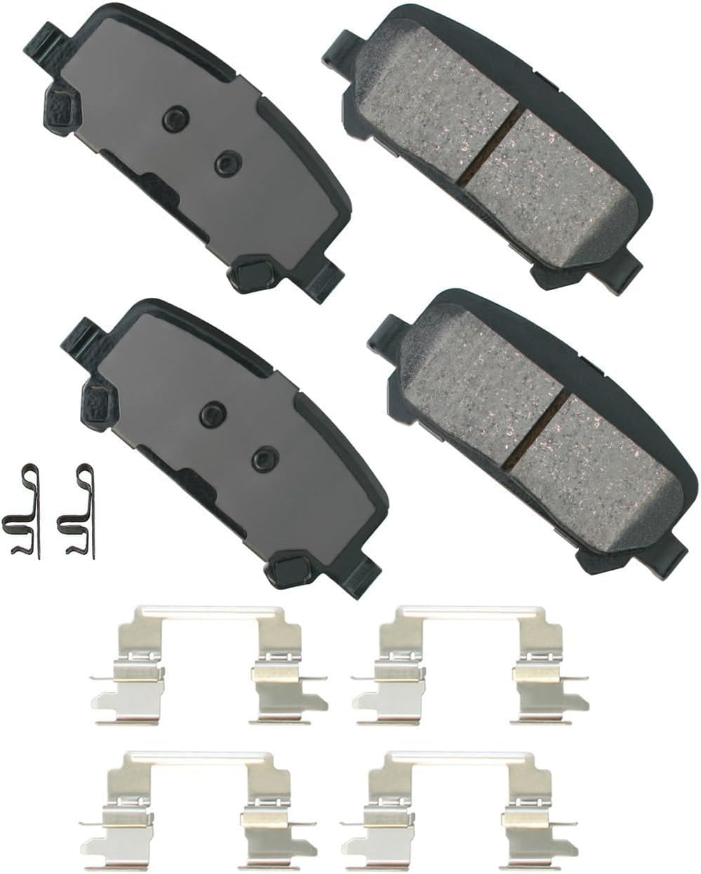 Akebono Brakes - Brake Pad Set - Superior initial effectiveness with no required break-in period, 1 Year limit warranty (ACT1806)