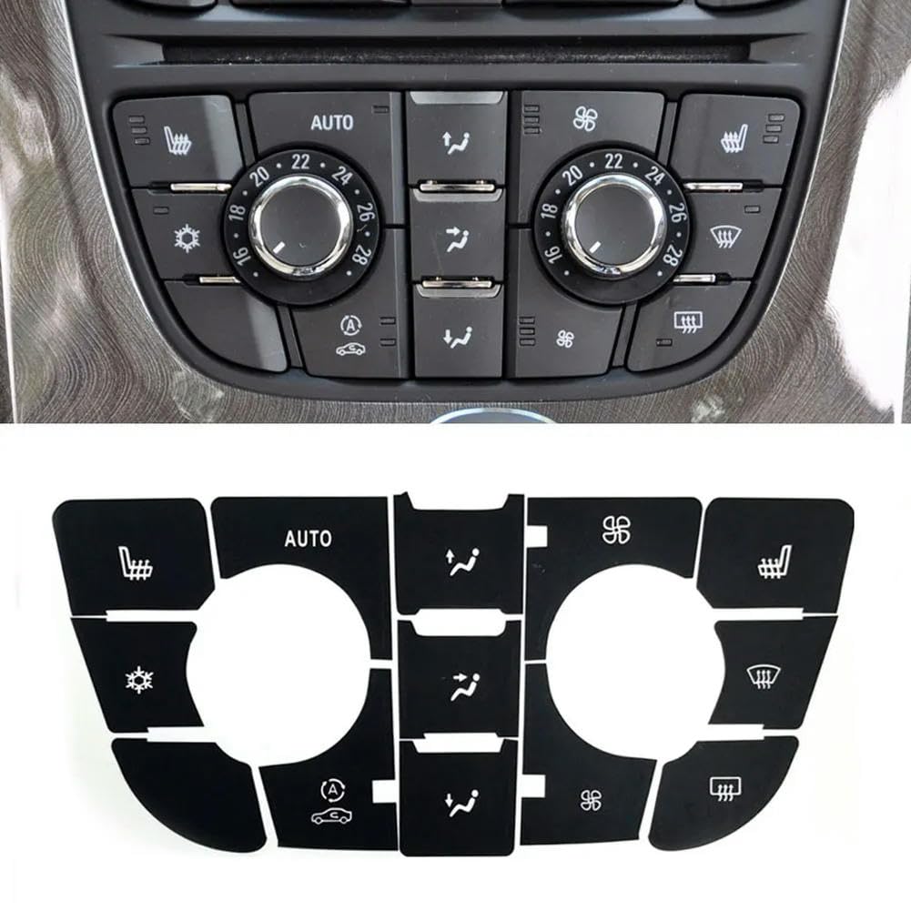 YCSYHQM For OPEL Astra J Button Sticker Climate Radio Panel Repair For Vauxhall Astra J GTC Car Accessories Refinishing Meriva B Switch