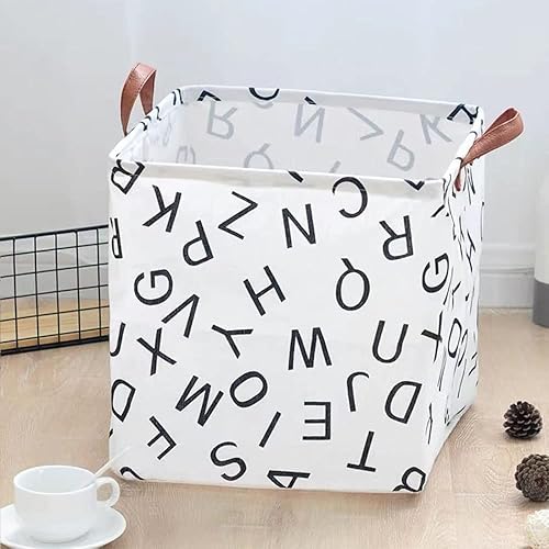 Miniatura 5 de Essme Paquete de 3 contenedores cuadrados de almacenamiento, canastas de tela de algodón, contenedores plegables impermeables para almacenamiento