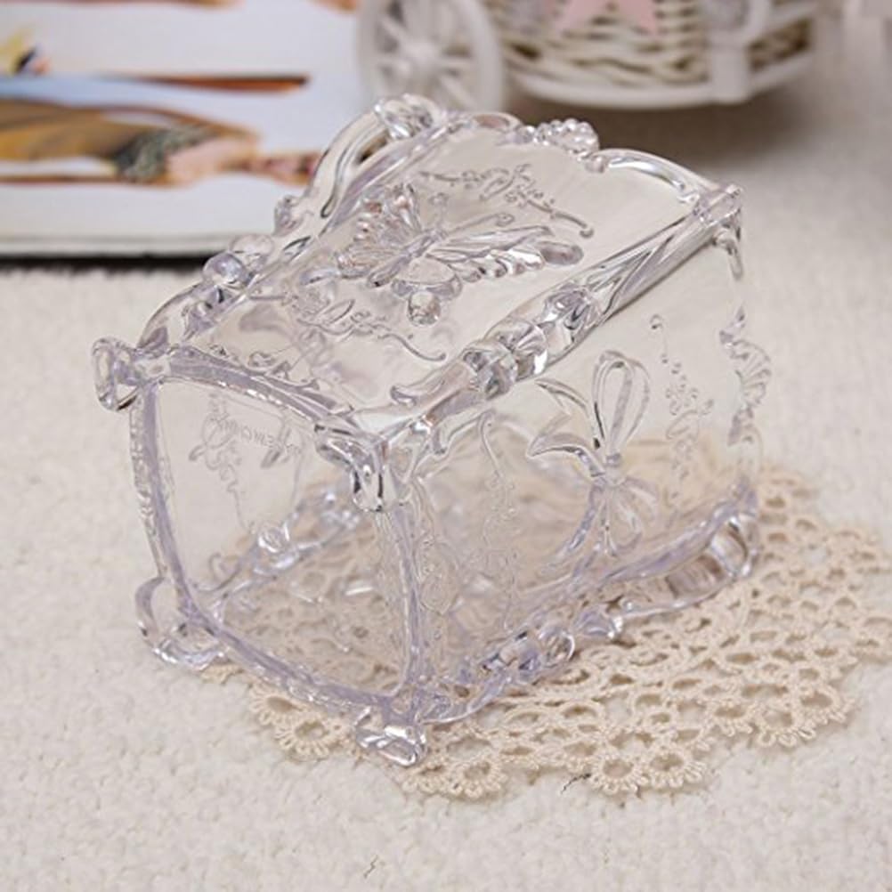 FRCOLOR Makeup Brush Pot Cosmetic Brush Pot Holder Acrylic Makeup Holder Carved Cosmetic Organizer for Storage