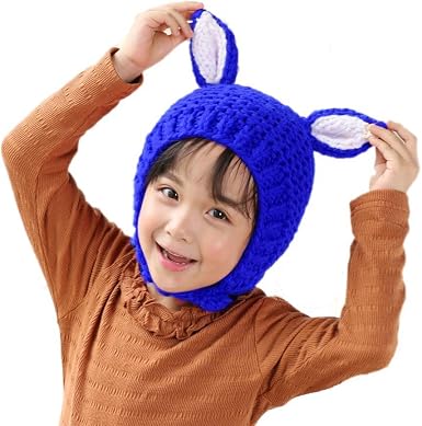 BIBITIME Knitted Rabbit Hat Kids Bunny 