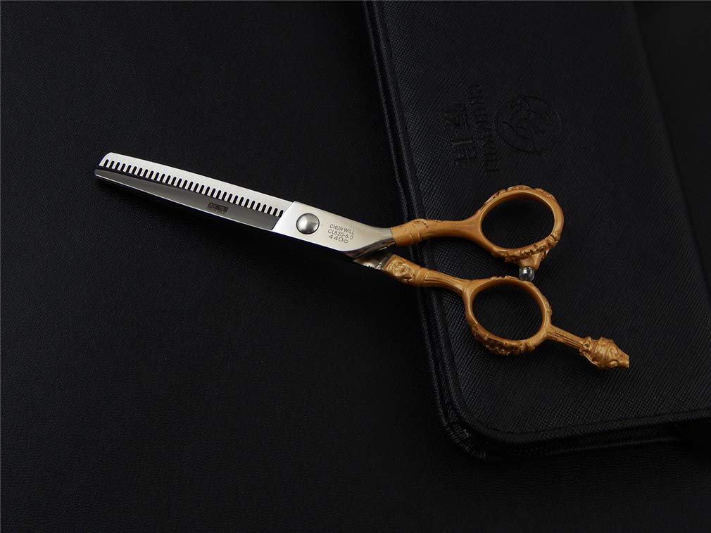 Barber Haarschneideschere Set 6 Inch, Haarscheren Und Effilierschere Edelstahl Styling-Werkzeug (Licht Und Sharp), Für Friseurbedarf, Home Use, Salon
