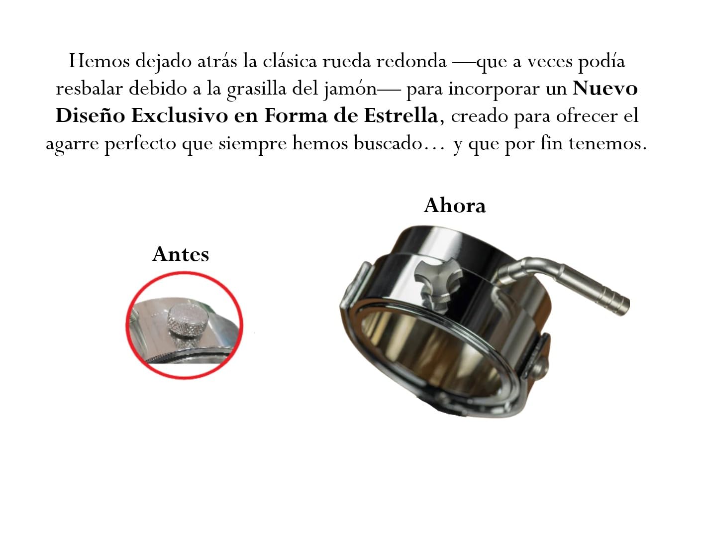 FERRETERIA LEPANTO Jamonero Giratorio Basculante con Base de Fibra Efecto Granito, Soporte jamonero con Base Efecto Flotante, jamonero Modelo Gala (Sin Set de Corte)