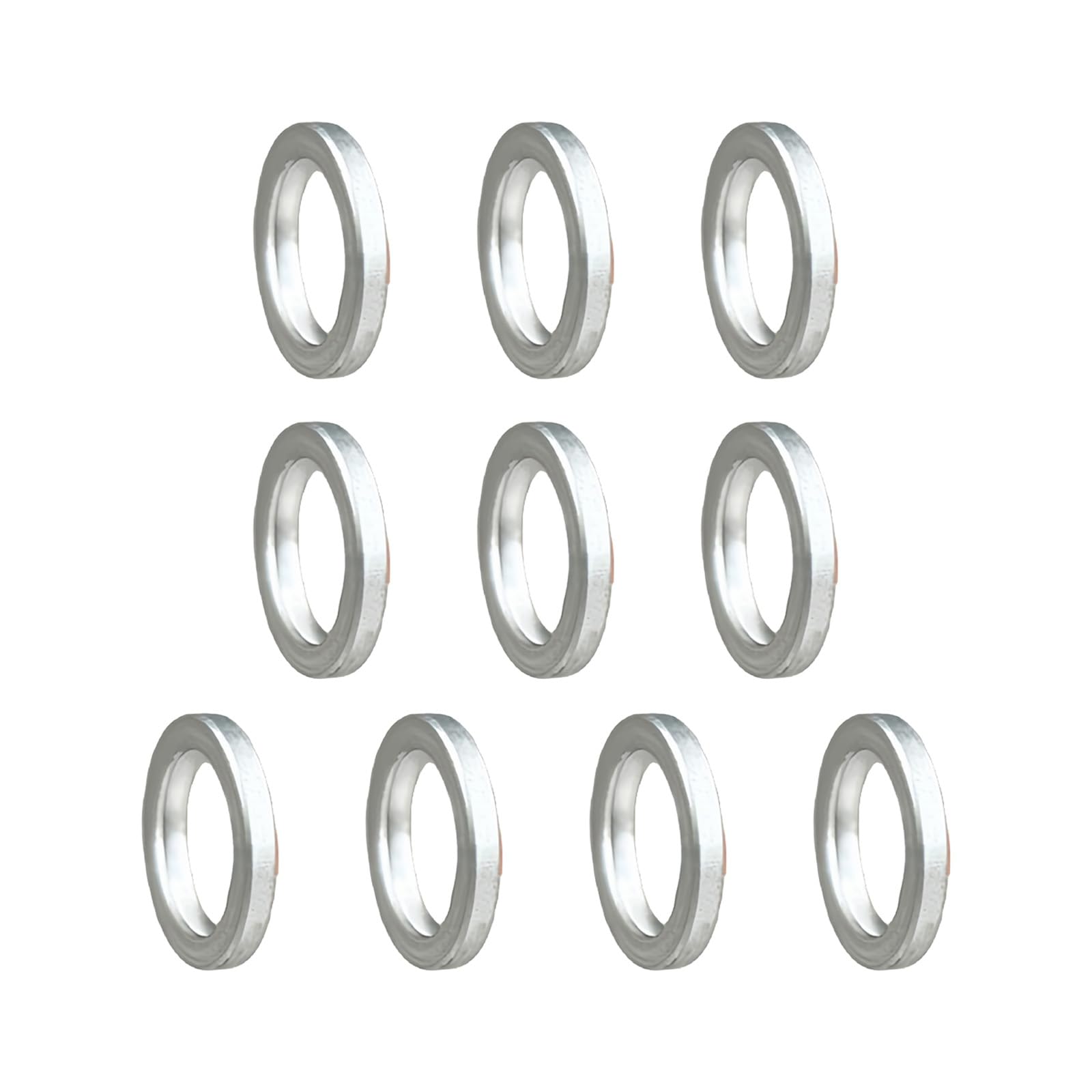 Yazhuq 10pack Metal Bicycles Bottom Bracket Spacers Stability Crankset Bottom Spacer Cycling Accessories