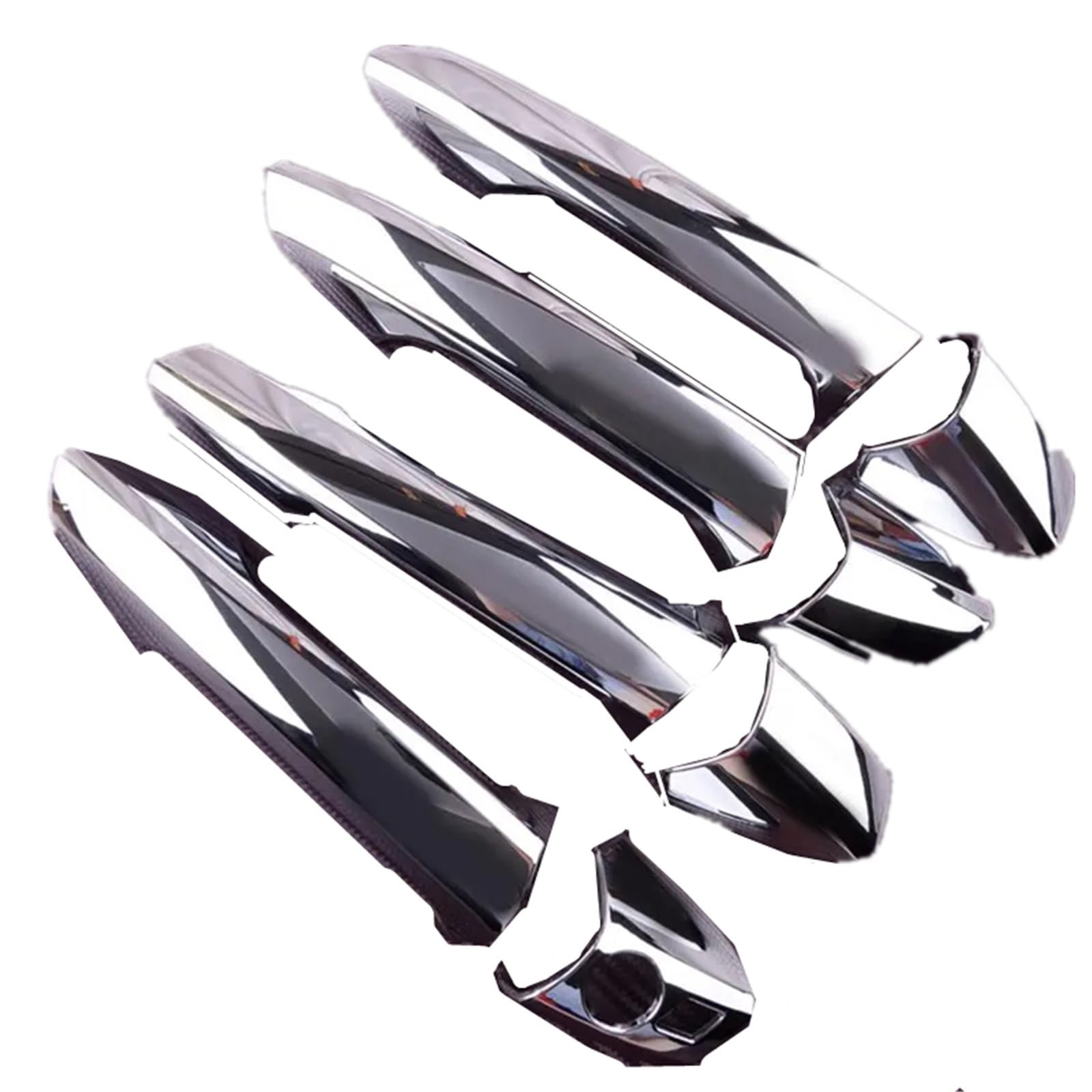 Rdwspli One Color Exterior Handle Shell Compatible With Benz For Cla Class For W117 2014 2015 Lhd Silver Chrome Exterior Door Handle Cover Trim Cap Kit