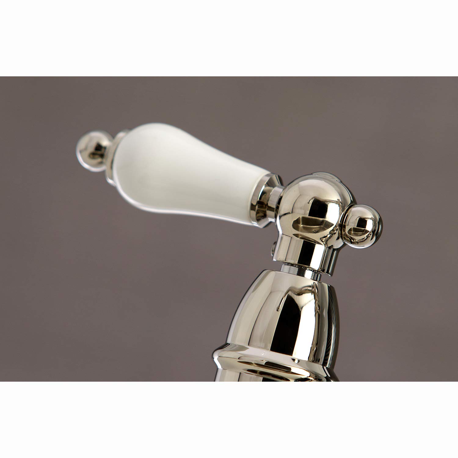 Kingston Brass KS7276PLBS Grifo de Cocina Puente de 8 Pulgadas con pulverizador, Níquel Pulido
