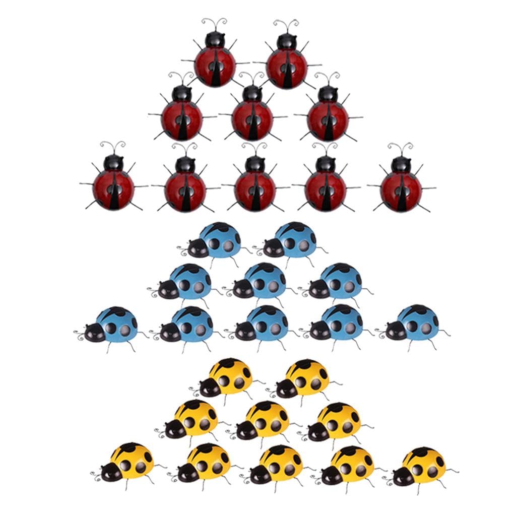 BNF®30x Mini Metal Ladybug Fence Hanger Wall Hanging Outdoor Garden Decor|Home & Garden|Yard, Garden & Outdoor Living|Garden Décor|Statues & Lawn Ornaments-image-32