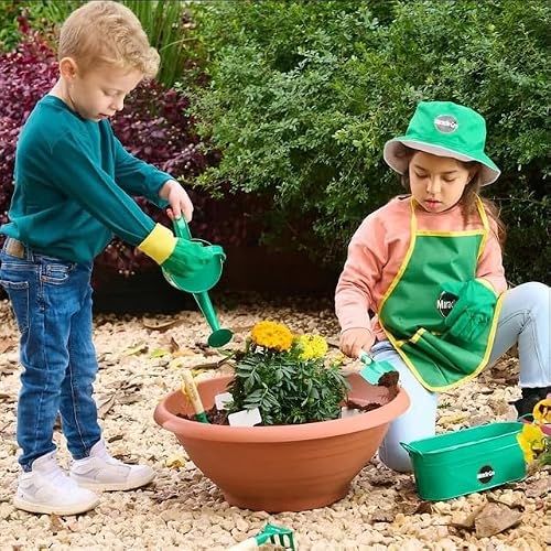 Red Toolbox Kids\' Garden Tool Set with Flower & Vegetable Seeds, Childrens 23-Piece Gardening Kit, Hands-on Learning Experience for Kids 3+