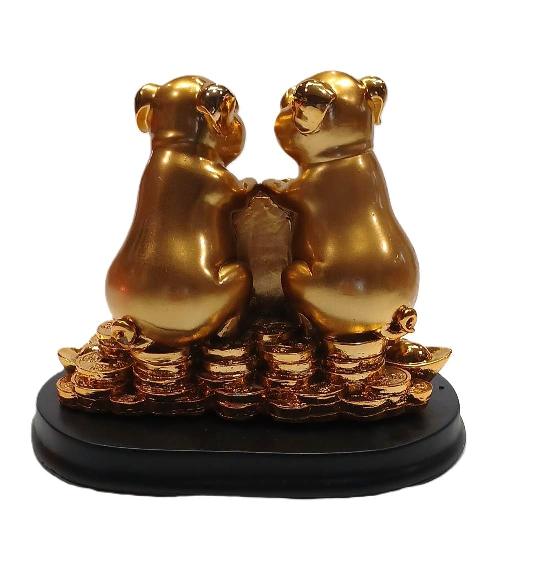 Amazon.com: M.V. Trading CES8750-2B Golden Feng Shui Lucky Pig