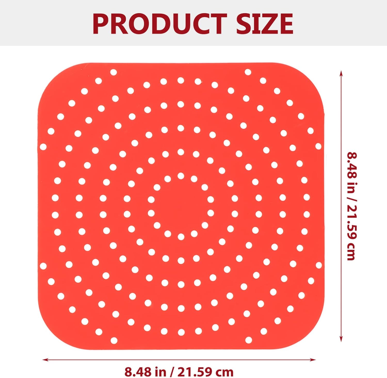 Ciieeo 4pcs Silicone Non-stick Baking Mat - Food Grade Silicone Tray for and Clean-up Compatible Air Fryers Reusable Kitchen Accessory