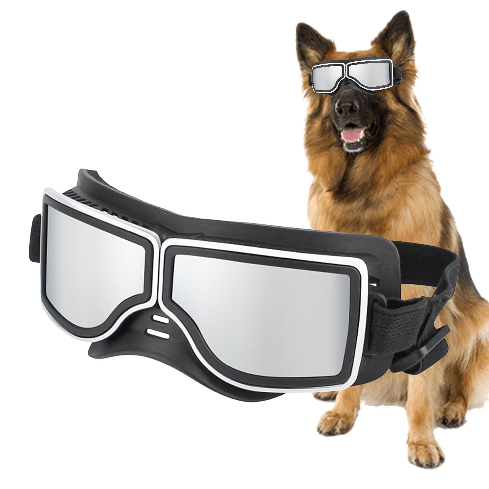 Lunettes pour chiens de taille moyenne pour protéger les yeux du vent et de la neige en voyage