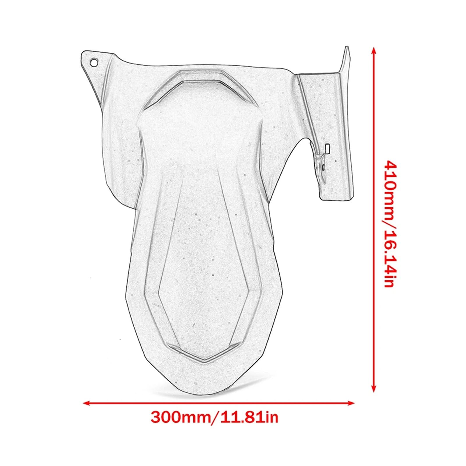 Moto Parafango Paraspruzzi Per T Max Per TMax 530 2017 2018 2019 Per TMAX 560 2020 2021 2022 2023 Per Tmax530 560 Moto Posteriore Parafango Splash Guard Copertura Parafanghi Moto(Carbon fiber look)