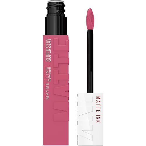 Maybelline New York SuperStay - Lápiz labial líquido de tinta mate, Lover, 0.17 onzas liquidas