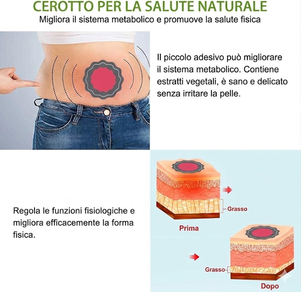 90 Pezzi Cerotti Dimagranti Patch, Cerotti Dimagranti Efficaci, Discreti Delicato e Non Lrritante, Cerotto Ultra Pancia e Vita, Gambe e Braccia, Discreti e Delicati Sulla Pelle