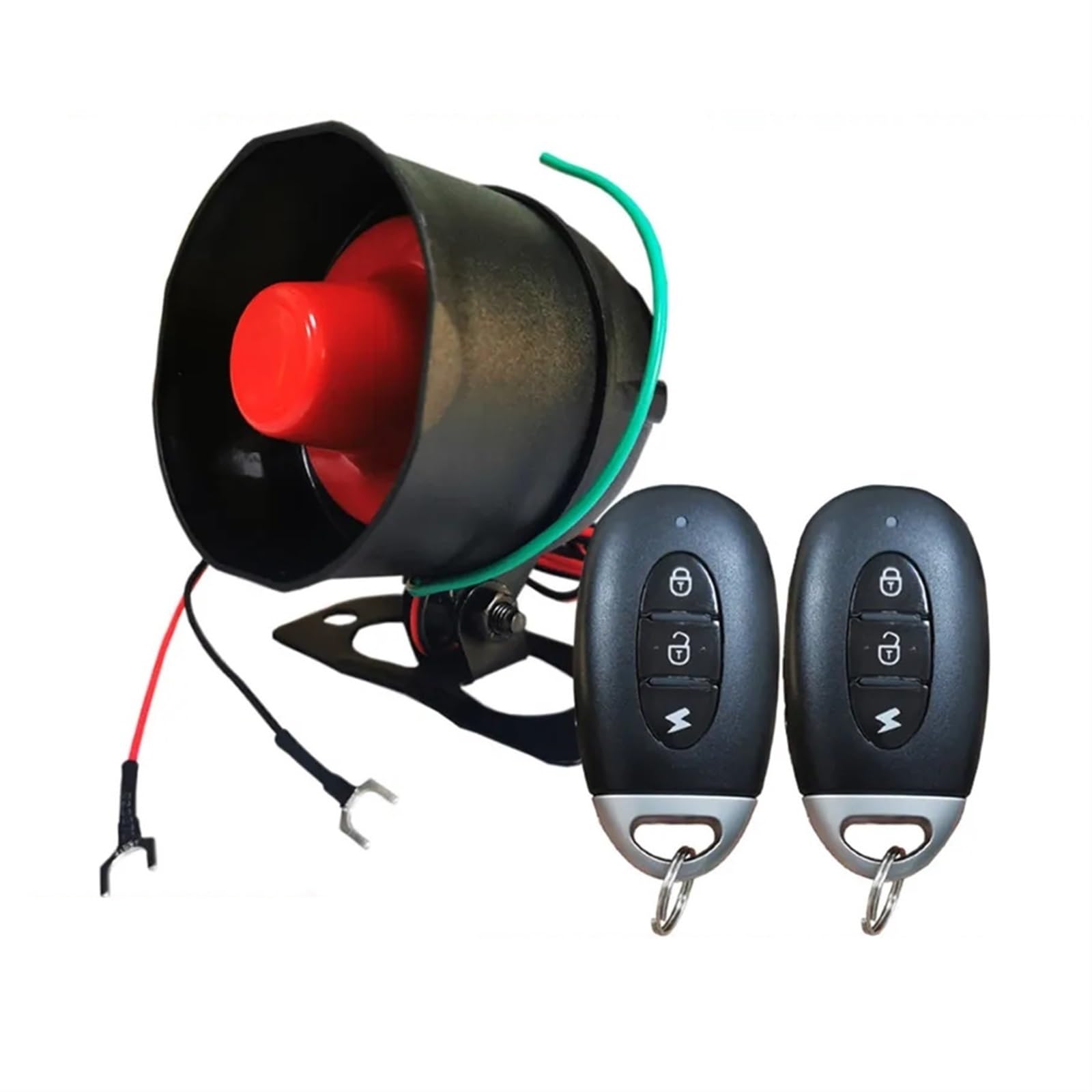 SystèMe D'Alarme Antivol pour Voiture Système d'alarme de Voiture à Sens Unique, sirène sans Fil, avec télécommande, capteur de Vibrations de Voiture, immobilisation de sécurité