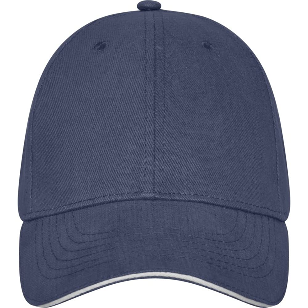Elevate - All Seasons Unisex Baseball Cap with Adjustable Metal Buckle Closure and Pre-Curved Visor, 100% Cotton, Head Circumference 56-60cm Navy
