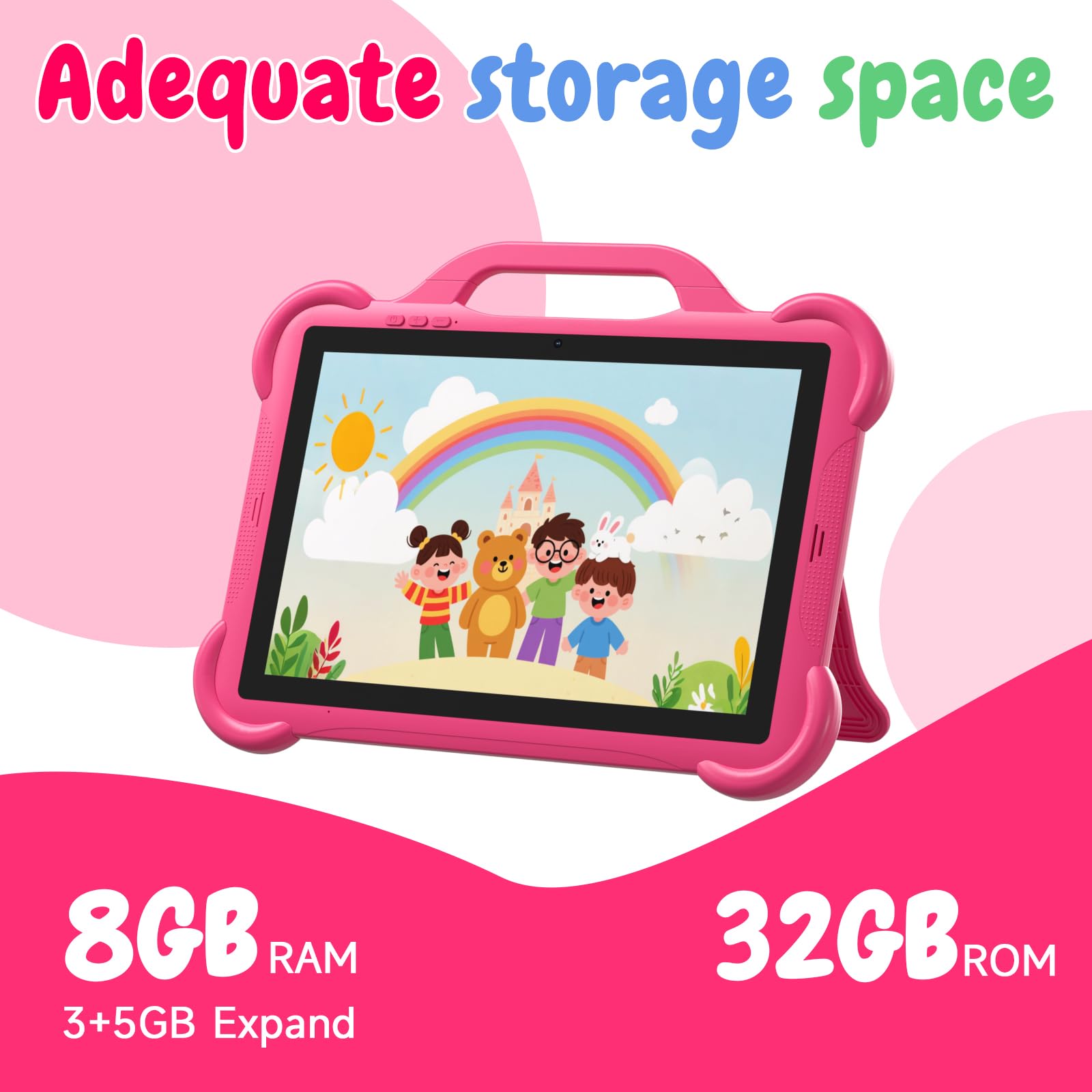 Amazon.com : 10 inch Kids Tablet, RAM 8GB(3+5Expand) +32GB ROM