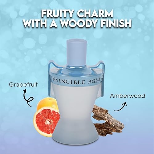 Miniatura 3 de Invincible Aqua Colonia para hombre, 3.4 onzas líquidas, Eau de Toilette en espray