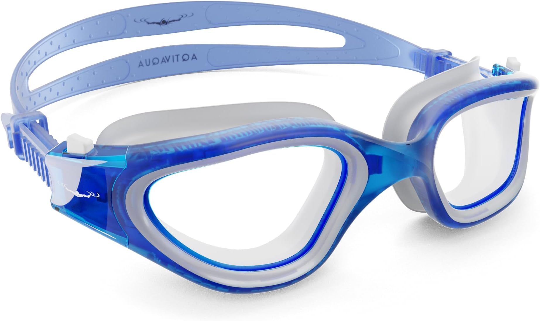 AqtivAqua Swimming Goggles, DX Wide View Swim Goggles for Adult Men Women, Anti Fog No Leaking
