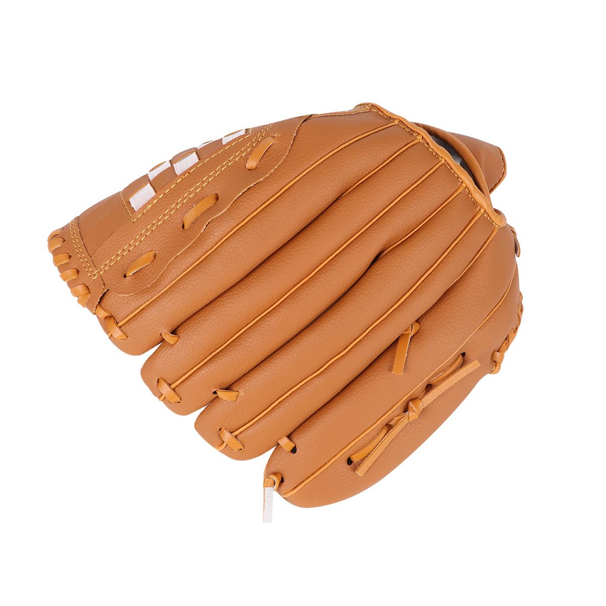 iplusmile Guanto da Baseball e Softball per Mano Lavorata Pvc Colore Giallo Cinturino Regolabile Palmo Imbottito Talloni Flessibili