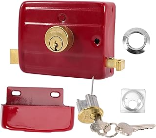 YARNOW 1 Conjunto De Maçanetas De Portas Internas Fechadura De Cilindro Maçaneta Antiga Substituição Parafuso De Barril Fechadura Da Porta Fechadura De Apartamento Liga Antiquada