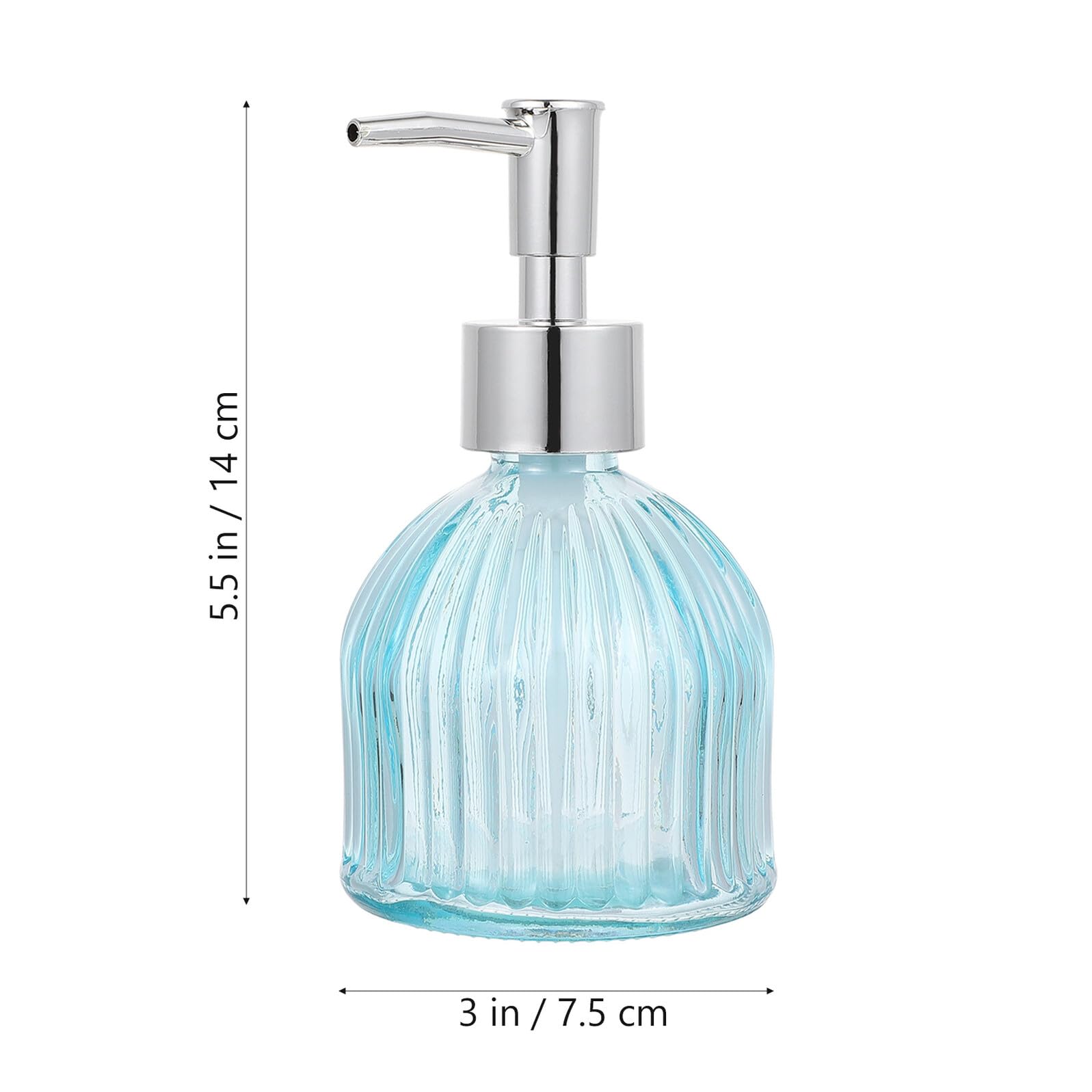 2 Stück Nachfüllbare Glas Seifenspender 200ml für Küche und Bad | Pumpe zum Leichten Dosieren, Transparentes Design, als Spenderflasche für Handwaschflüssigkeit