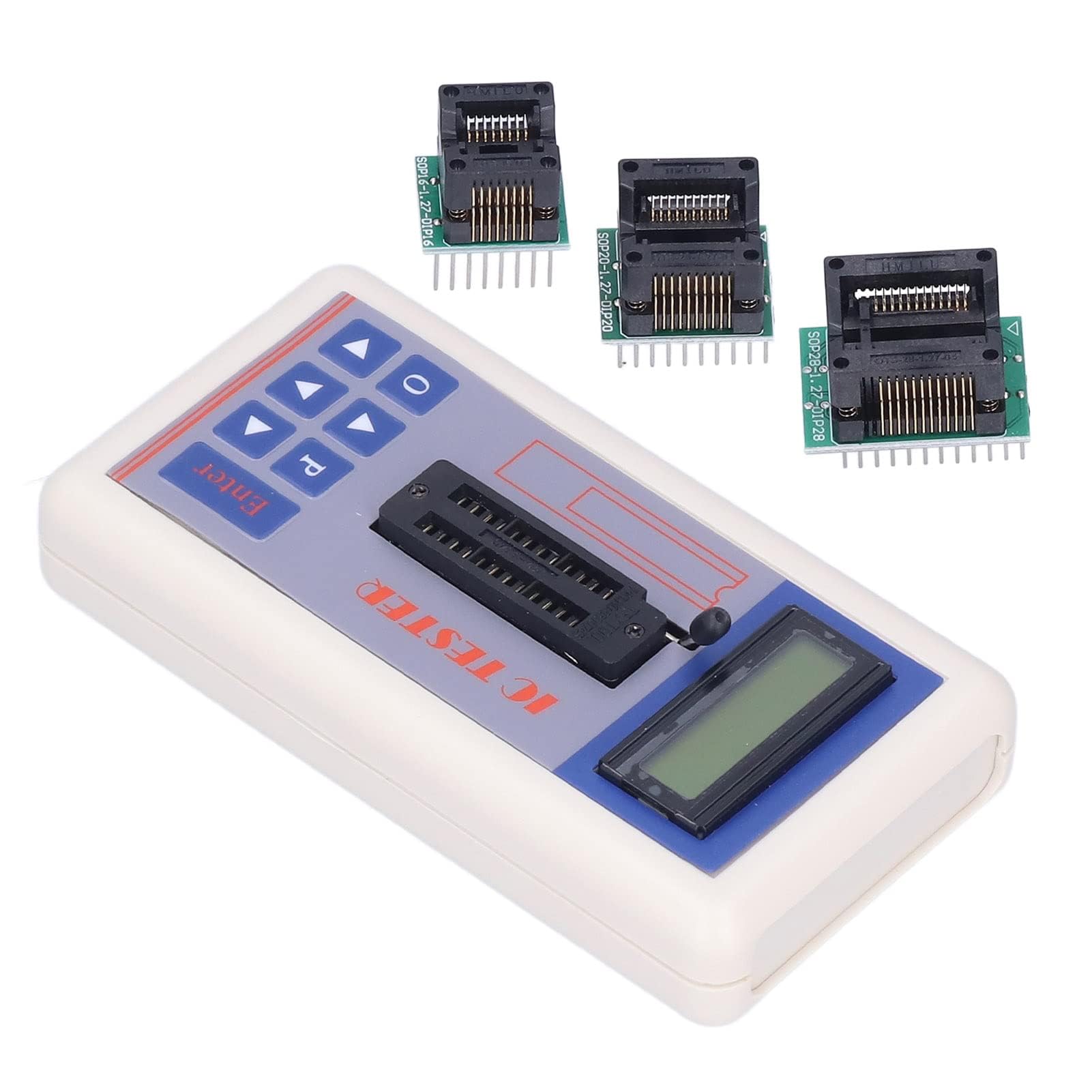 TSH‑06F Misuratore di Circuiti Integrati IC Tester Misuratore di Transistor Tester di Manutenzione Multifunzionale con Modalità AUTO 5V 3.3V Rilevatore di Microelettronica(Con terminale)