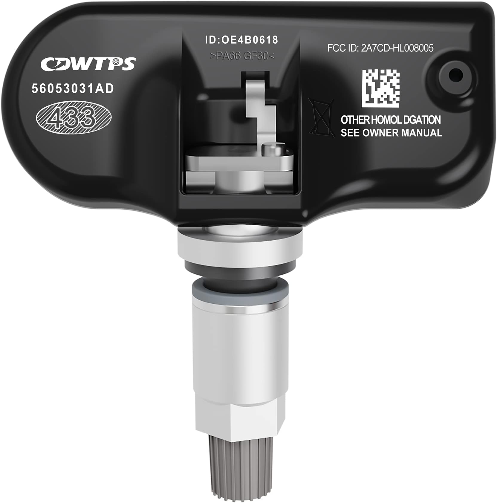 CDWTPS 56053031AD Tire Pressure Sensor,Tire Pressure Monitoring System(TPMS) Sensor 433MHz Replacement for Chrysler Dodge Jeep(1-Pack)